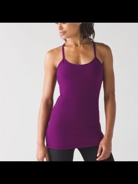 lululemon athletica Purple Slim Double-Strap Tank SIZE 4